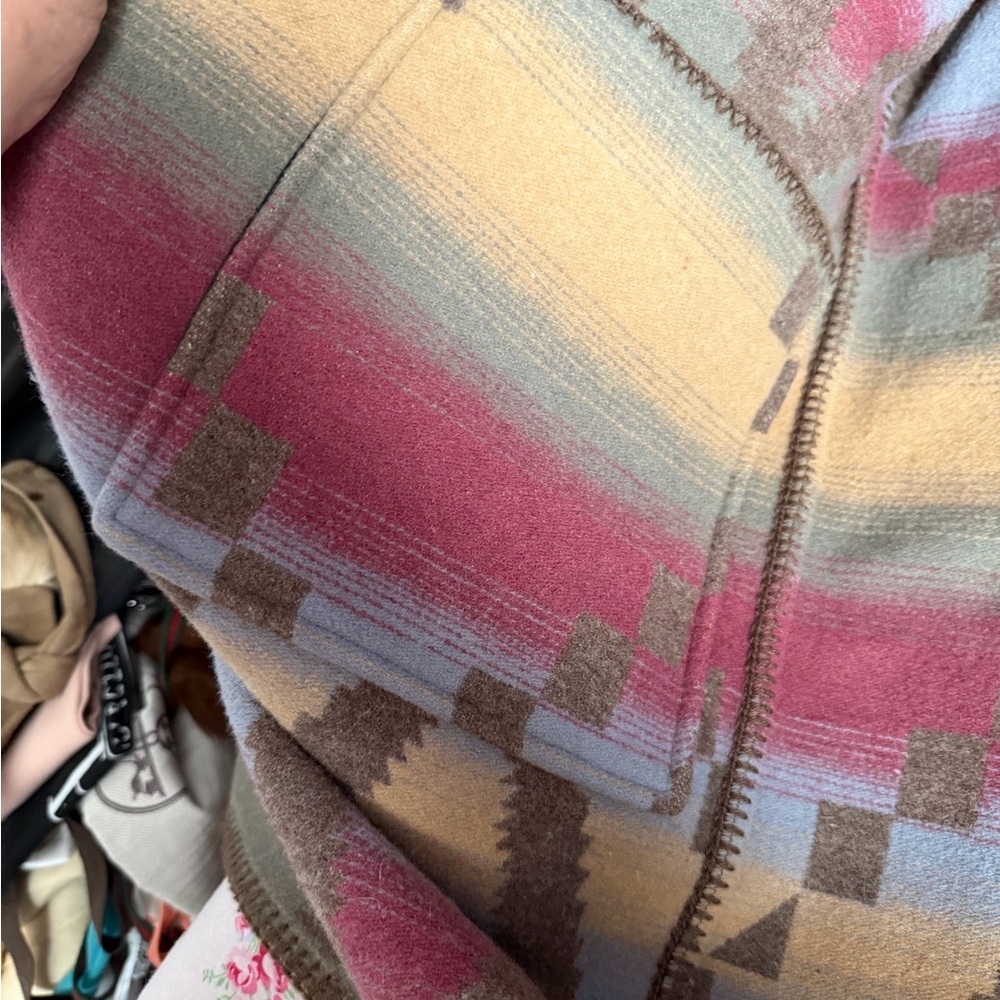 Geometric Patterned Coat - image 6